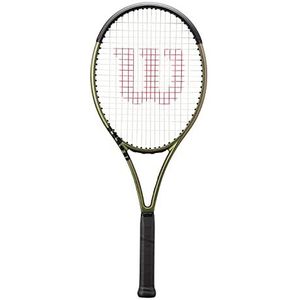 wilson Blade 100UL v8.0 Tennis Racket Blade 100UL v8.0, Carbon Fibre, Head Light (grip-zwaar) balans, 265 g (ongespannen), 27 inch lengte, Metallic Groen/Zwart, 0