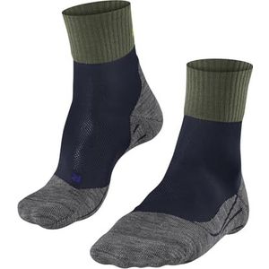 FALKE Heren Wandelsokken TK2 Explore Cool Short M SSO Lyocell Functional Yarn Anti-Blaar dik 1 Paar, Blauw (Space Blue 6116), 46-48