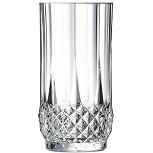 Cristal d'Arques Paris Longchamp Collectie – 6 glazen hoog 28 cl van Kwarx – glans, transparantie en hoge sterkte – iconische vormen – gemaakt in Frankrijk