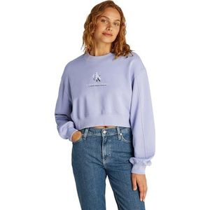 CK JEANS Trui Sweatshirt voor dames, Paars (Perzisch Violet), XXS