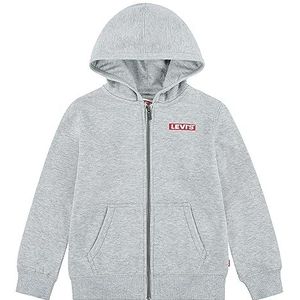 Levi's LVN Boxtab hoodie met volledige rits voor jongens, Grijze Hei, 3 jaar