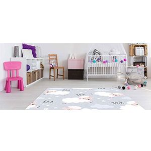 Oedim - Schapenvacht pvc-tapijt voor kinderen, 95 cm x 120 cm, pvc-tapijten voor volwassenen, vinylvloer voor volwassenen.