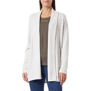 TOM TAILOR Denim Dames Basic lange cardigan 1033047, 30224 - Cloud Grey Melange, L