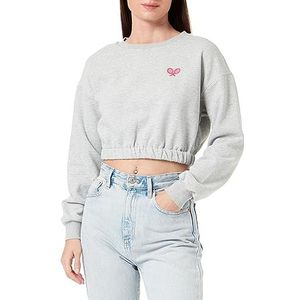 libbi Overall-Sweatshirt, lichtgrijs gemêleerd, S dames, lichtgrijs gemêleerd., S