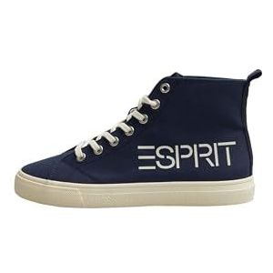ESPRIT Dames high lace-up sneakers, 400/navy, 36 EU, 400 Navy, 36 EU