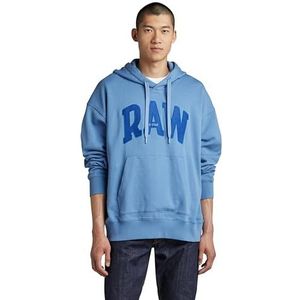 G-STAR RAW Heren RAW University Oversized Sweater Hooded Sweatshirt, Blauw (deep Wave B782-8803), XL, Blauw (Deep Wave B782-8803), XL