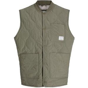 JACK & JONES Jjhero Liner Vest, Dusty Olive, M