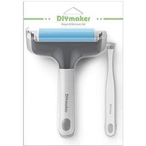 Diymaker Rubber Brayer Roller & MAT Pincet Remover Tool Set Craft Stempelen Brayers voor Cricut/Silhouette/Broer
