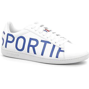 Le Coq Sportif Uniseks Courtset sneakers, Wit Optical White Cobalt Optical White Cobalt, 40 EU