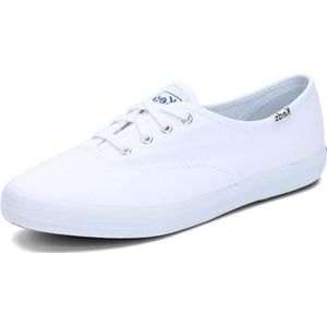 Keds Champion Canvas damessportschoenen met vetersluiting, Wit, 13