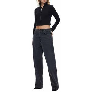 LTB Jeans Tafani Damescardigan in zwart, gemaakt van viscose-polyamide-mix, maat XXL, zwart, XXL