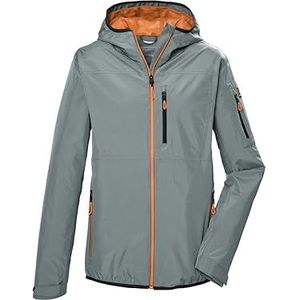 killtec heren Functioneel jack/lichtgewicht regenjack met capuchon, inpakbaar KOS 110 MN JCKT, blaugrau, L, 42956-000