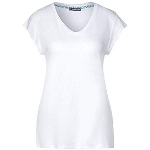 Street One T-shirt voor dames, wit, 42 NL