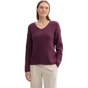 TOM TAILOR Damestrui, 35898 - Black Berry Melange, XXL