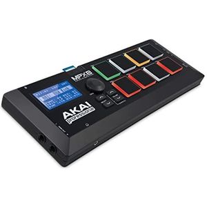 AKAI Professional MPX8 - Draagbare sample padcontroller met 8 prestatiegerichte aanslaggevoelige pads, MIDI-connectiviteit en ingebouwde SD-kaartsleuf