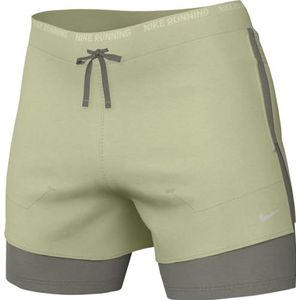 Nike Heren Mid Short W Mid Tgh Tgt M Nk Df Stride 5In Shr Hybrid, Olive Aura/Dark Stucco/Reflective Silv, DM4757-371, L