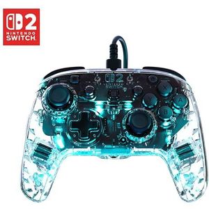 Turtle Beach Afterglow Doorzichtig bekabelde gamingcontroller Officieel gelicentieerd voor Nintendo Switch 2
