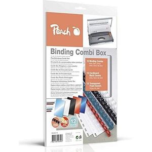 Peach PB100-14 plastic bindset voor 12 documenten, DIN A4, 36-delig