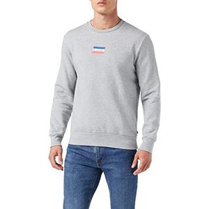 Levi's Standard Graphic Crew Sweatshirt Mannen, Sportswear Midtone Heather, XS
