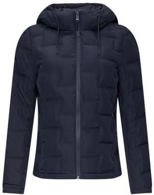 Tussenjas - Gewatteerde Jas - Effen - Capuchon met Trekkoord - Ritszakken aan de Zijkant