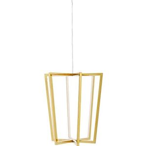 Kare Design hanglamp Cubicle LED, woonkamerlamp, hanglamp, hanglamp, eetkamerlamp, goud (H/B/D) 120x40x40cm