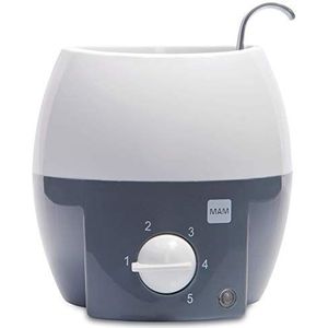 MAM Flesverwarmer, flessenwarmer voor flesjes en babyvoeding, veilig flesvoeding opwarmen met automatische temperatuurregeling & bescherming tegen oververhitting, grijs