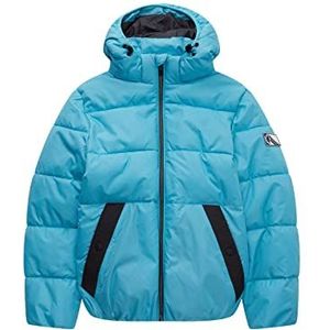 TOM TAILOR Jongens winterjas met capuchon voor kinderen 1033348, 12415 - Laguna Light Blue, 140