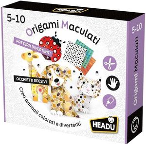 Headu Origami Maculati creëert kleurrijke en grappige dieren It56963 spel Art & Craft voor kinderen van 4 tot 8 jaar, gemaakt in Italië