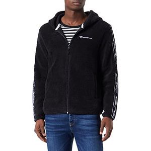 Champion Polar Tape Full Zip Sweatshirt met capuchon voor heren, zwart., S