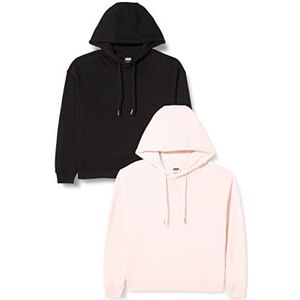 Urban Classics Damestrui met, zwart + roze, XS