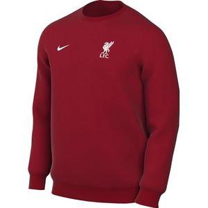 Nike LFC M NSW Club CRW Bb, heren lange mouw, gym rood/wit, DV4590-687, S