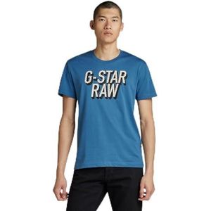 G-Star RAW 3D gestippeld groen, blauw (Retro Blue D25021-336-937), XL