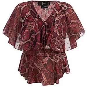 ZITHA Damesblouse, Rood slang., M