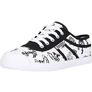 Kawasaki Tattoo canvas schoenen K202420-PT 1002, wit, maat 40, 1002 wit, 40 EU