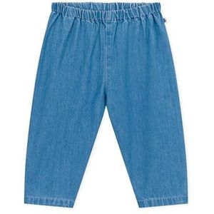 Petit Bateau Babybroek voor jongens, A08F0, blauw denim clair, 18 maanden, Blauw Denim Clair, 18 Maanden