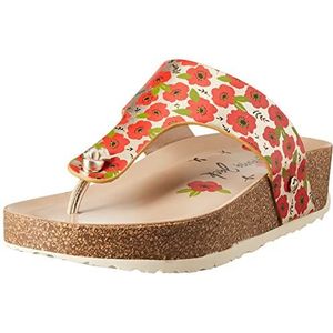 Panama Jack Quinoa Garden Flip-Flop voor dames, Rojo B1, 40 EU