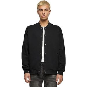 Build Your Brand Heren jas Heavy Tonal College Jacket zwart S, zwart, S