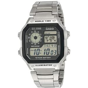 Casio Horloge AE-1200WHD-1AVEF, Zilver, één maat