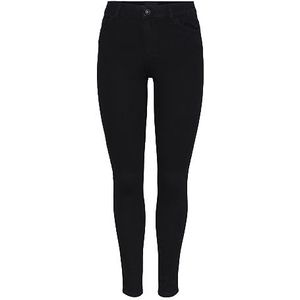 PIECES Jeansbroek voor dames, zwart denim, (XL) W x 32L