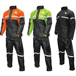 Nelson-Rigg Stormrider Rain Suit (Zwart/Oranje, L) Nelson-Rigg