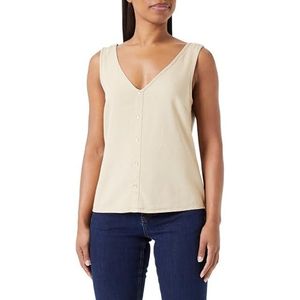 VERO MODA VMMYMILO SL V-hals Shirt WVN GA Top, Ierse Cream, XS, Irish Cream, XS