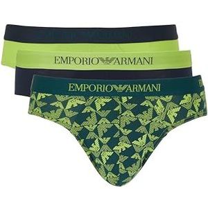 Emporio Armani - EM000256_AF10800 - Set 3 Slips - Groen - Puur Katoen
