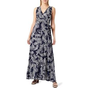 COBIE Maxi-jurk voor dames, met allover-print, marineblauw, M