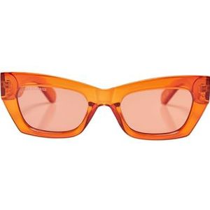 Urban Classics Zonnebril voor dames, Transparant vintage oranje, One Size