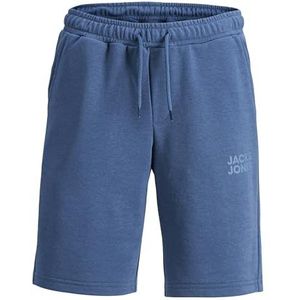 JACK&JONES JUNIOR Jpstnewsoft sweatshorts GMS Jnr, Ensign Blue/Print: Ensign Blue, 128 cm