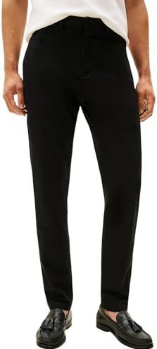 Tommy Hilfiger Heren Core Harlem Essential Twill MW0MW41997 Chino, zwart, 32W/28L