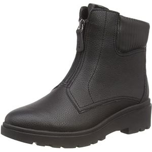 Clarks Dames Calla Zip Fashion Boot, Black Leather, 35,5 EU
