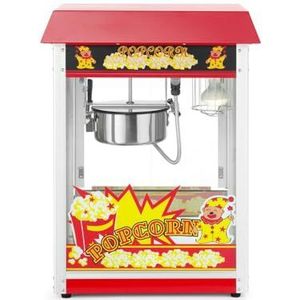 HENDI Popcornmachine, popcornmaker, met kruimellade, 230V, 1500W, 560x420x(H)770mm, aluminium, rood