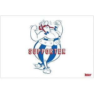 Clairefontaine 813062C - bureau-onderlegger van karton - 60x40 cm groot - Obelix supporter - Afwerking van matpapier met lak op de motieven - Asterix Collectie