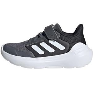 adidas Tensaur Run 2.0 schoenen voor kinderen, lage schoenen zonder voetbal, Grey Four/FTWR White/Core Black, 32 EU, grijs/wit/zwart (Grey Four Ftwr White), 32 EU